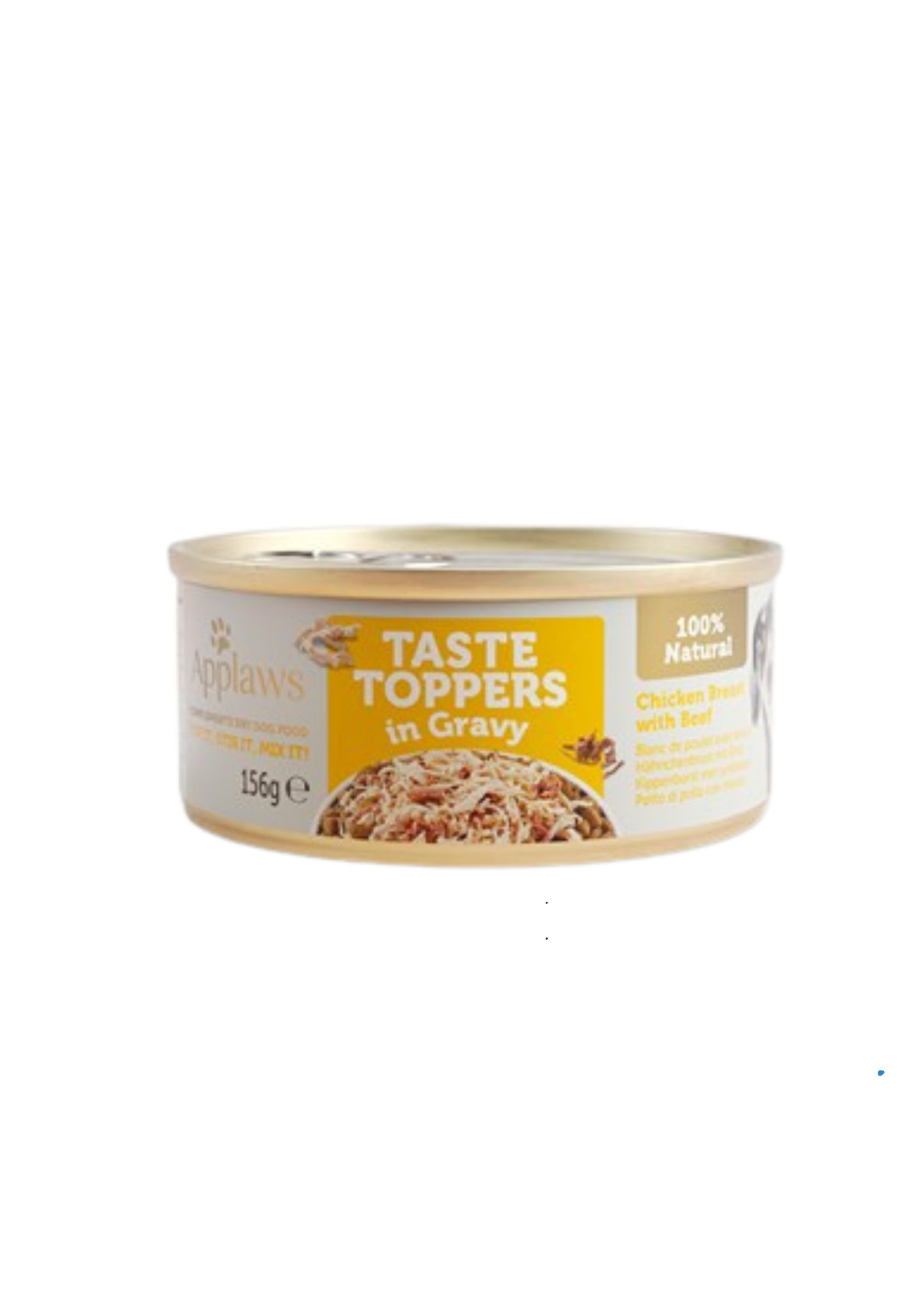 Applaws Taste Toppers in Soße, Hähnchenbrust mit Rindfleisch, 100 % natürliche Ergänzung zum Trockenfutter für Hunde, 156 g