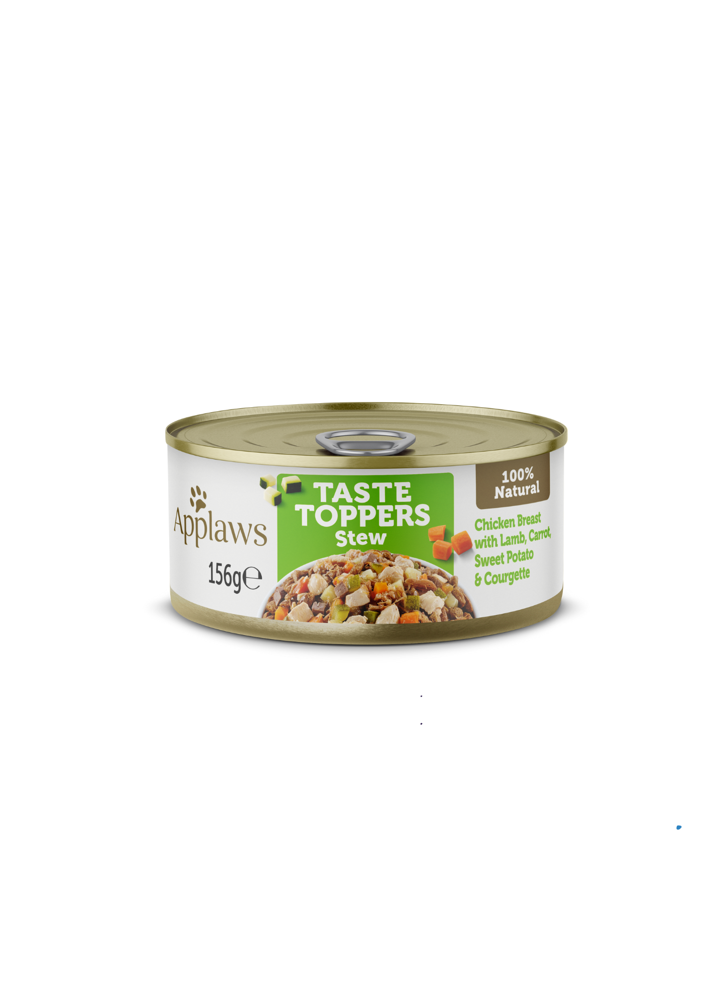 Applaws Taste Toppers All Life Stage Dog Topper - Stew Chicken with Lamb, Carrots, Courgette & Sweet Potato, 100% Natural Complements Dry Dog Food, Grain Free, 156 g