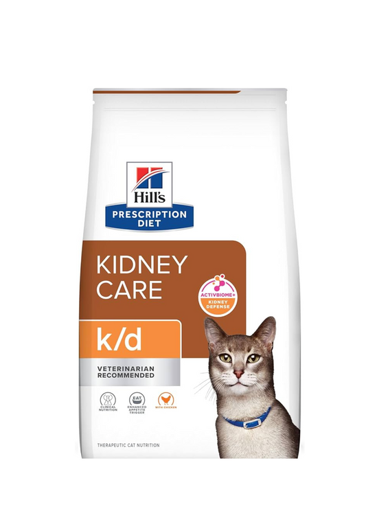 Hill's k/d Kidney Support Cat Dry Food With Chicken, 3kg