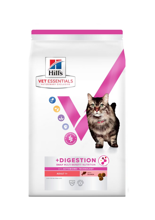 Hill's Vet Essentials Adult 1+ Digestion Sausā barība kaķiem gremošanas trakta darbībai, 1,5kg