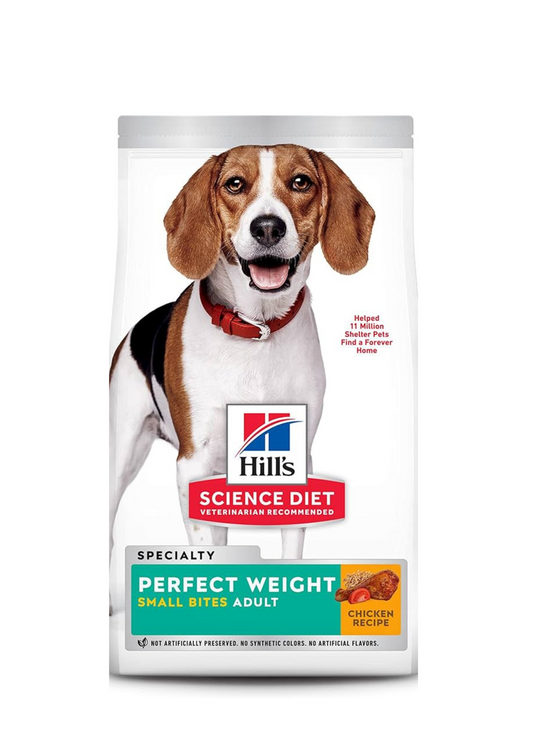 HILL'S SCIENCE PLAN Perfect Weight Medium Adult Sausā barība suņiem ar vistu, 12kg