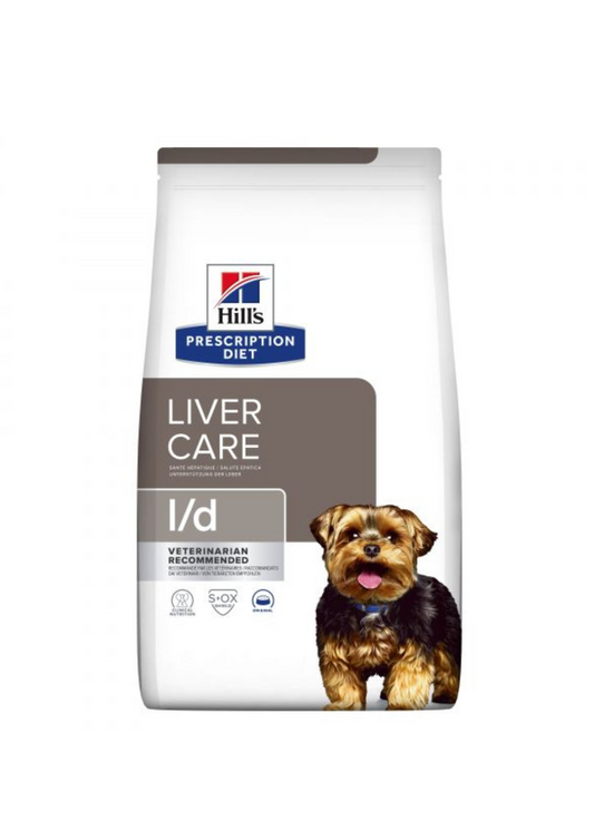 Hill's Prescription Diet l/d Liver Care Sausā barība suņiem ar olām aknu darbības veicināšanai, 1,5kg