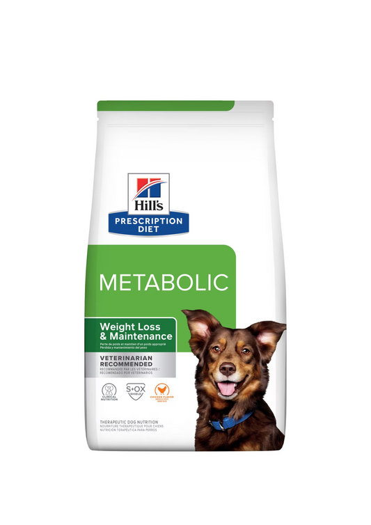 Hill's Prescription Diet Metabolic Sausā barība suņiem ar vistu svara zaudēšanai, 1,5kg