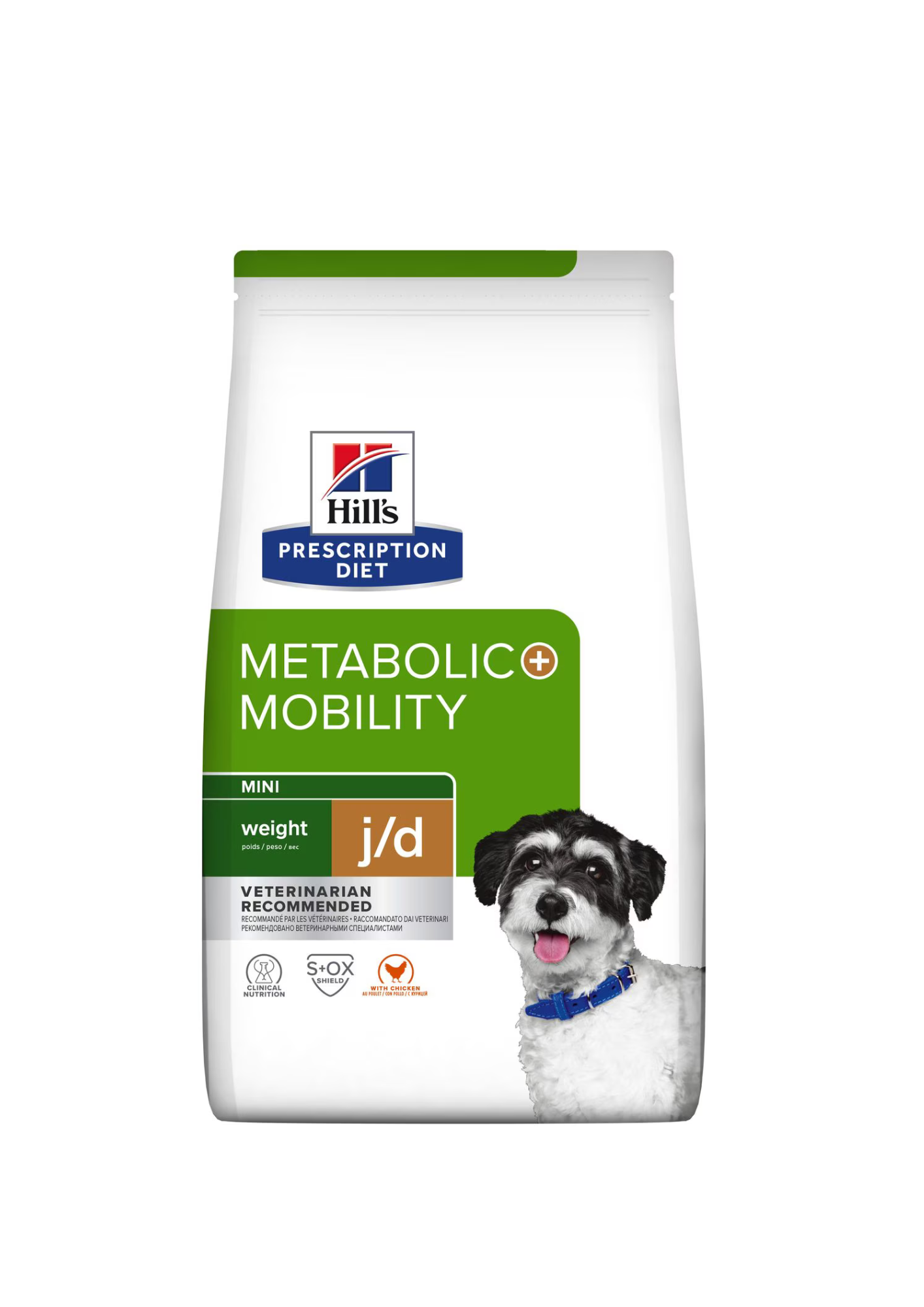 Hill's Prescription Diet Metabolic + Mobility Sausā barība maza izmēra suņiem ar vistu svara kontrolei un locītavu atbalstam, 1kg