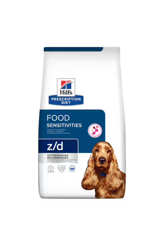 Hill's Prescription Diet z/d Food Sensitivities Sausā barība suņiem ar vistu barības jūtības gadījumā, 3kg