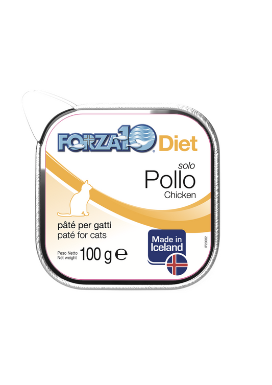 Forza10 Cat Solo Diet Pate Wet Cat Food With Chicken, 100g