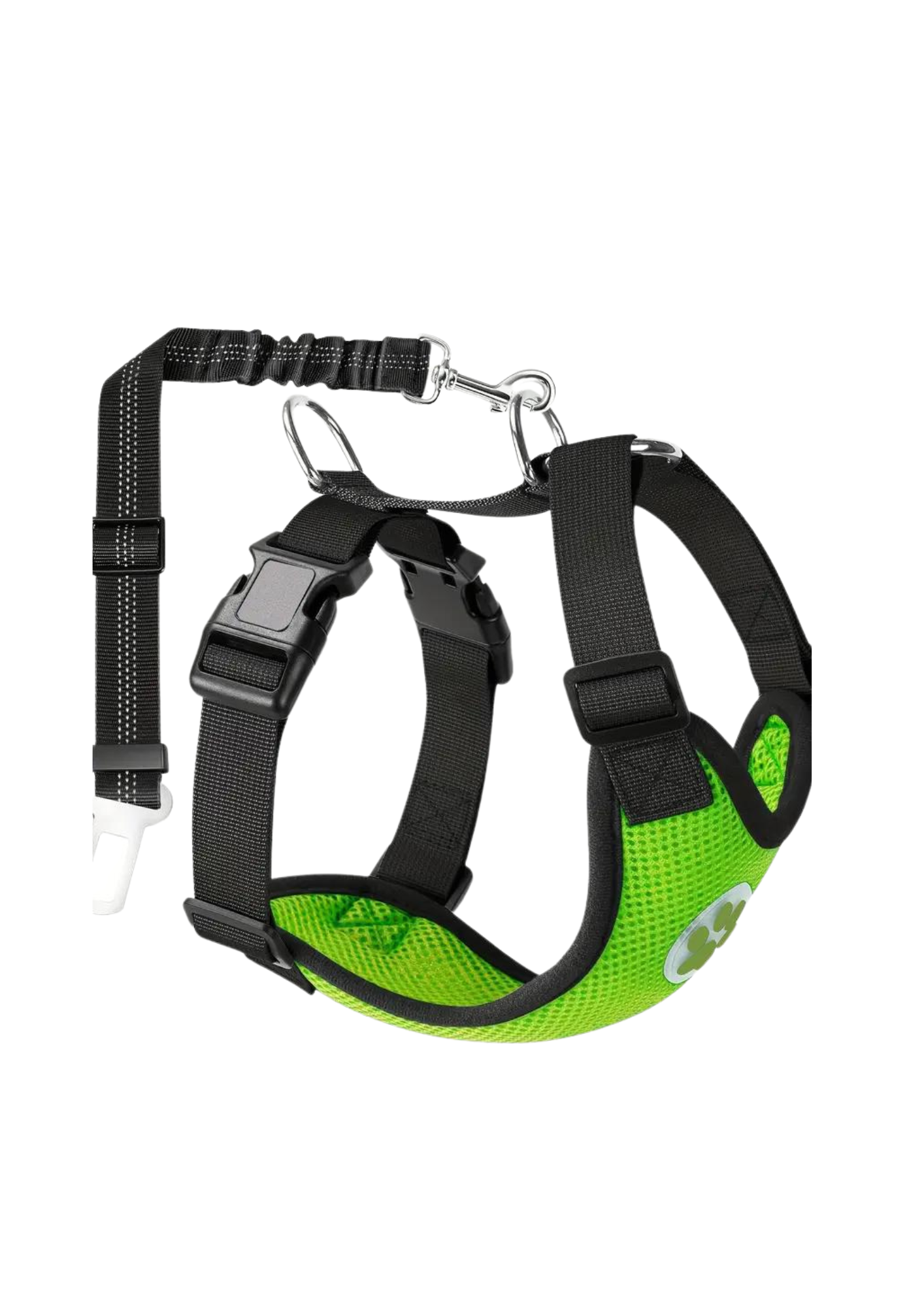 Dog Car Harness Seat Belt Set, With Strap, L