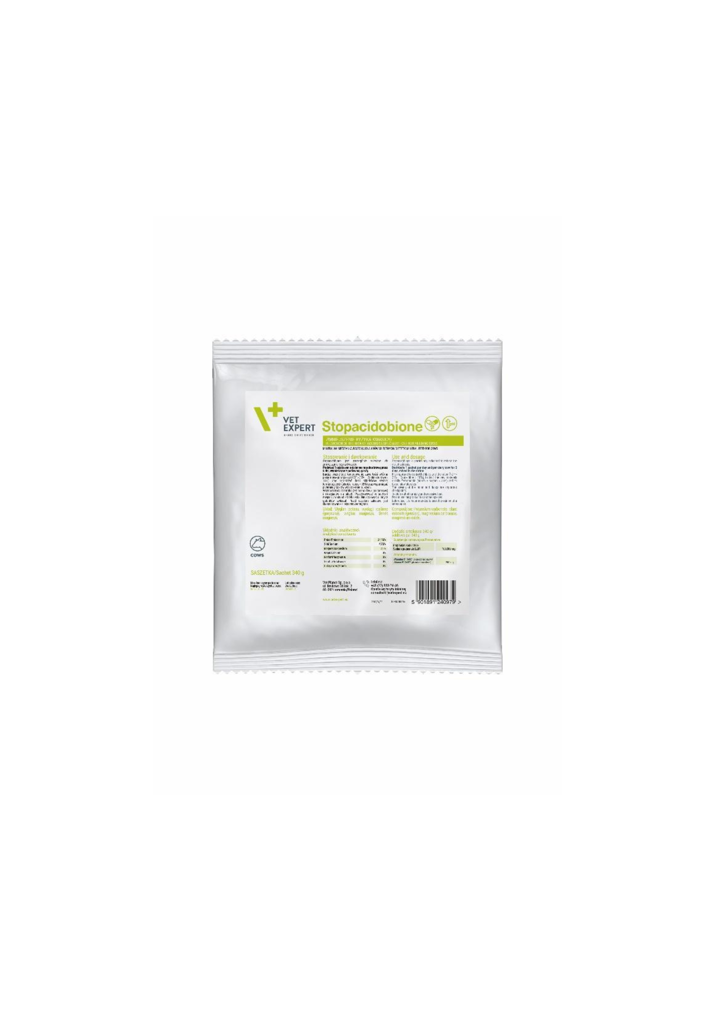 Vet Expert BOVINE STOPACIDOBIONE Complementary Feed For Cows, 340G