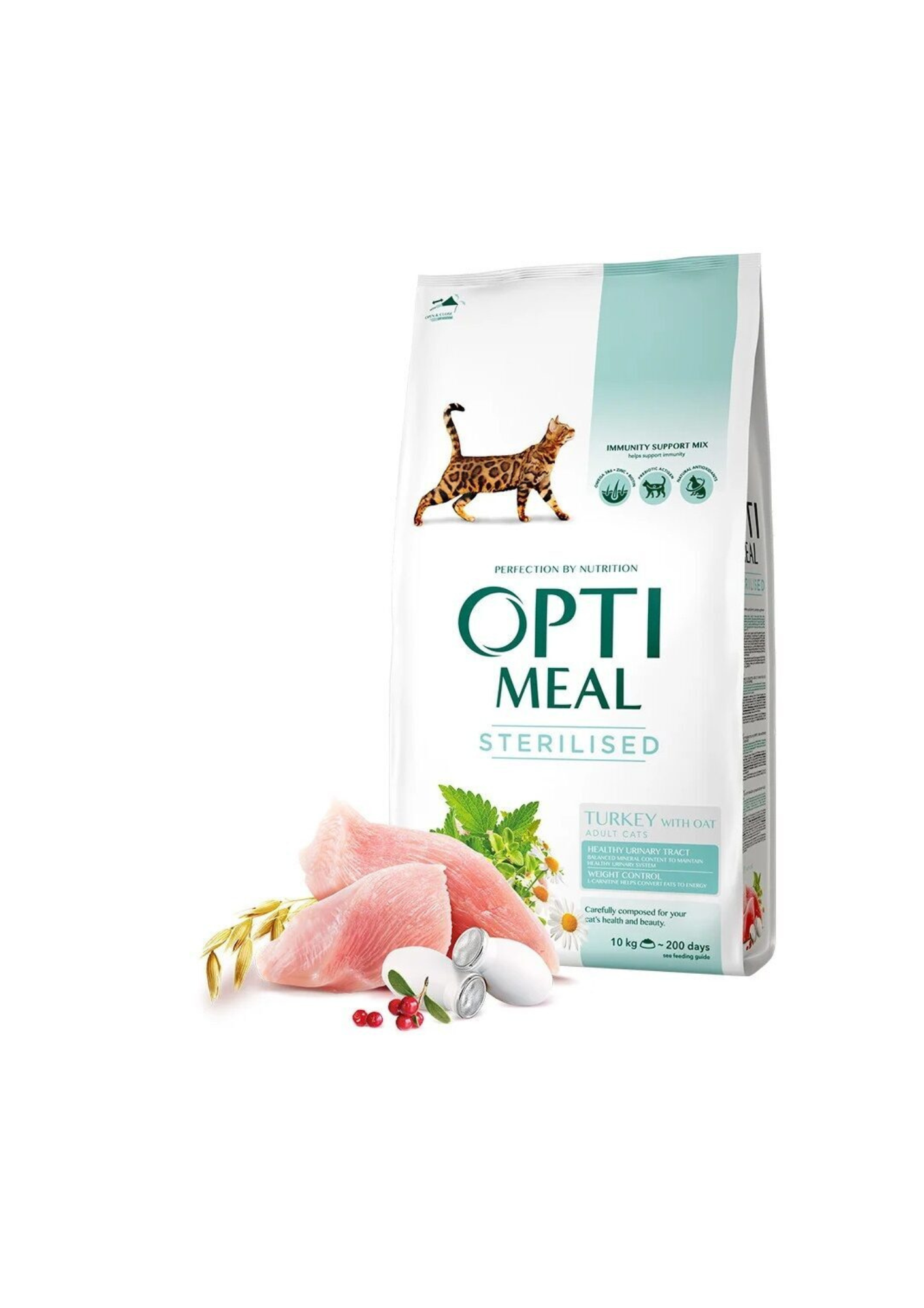 Optimeal For Adult Sterilised Cats With Turkey, 10kg