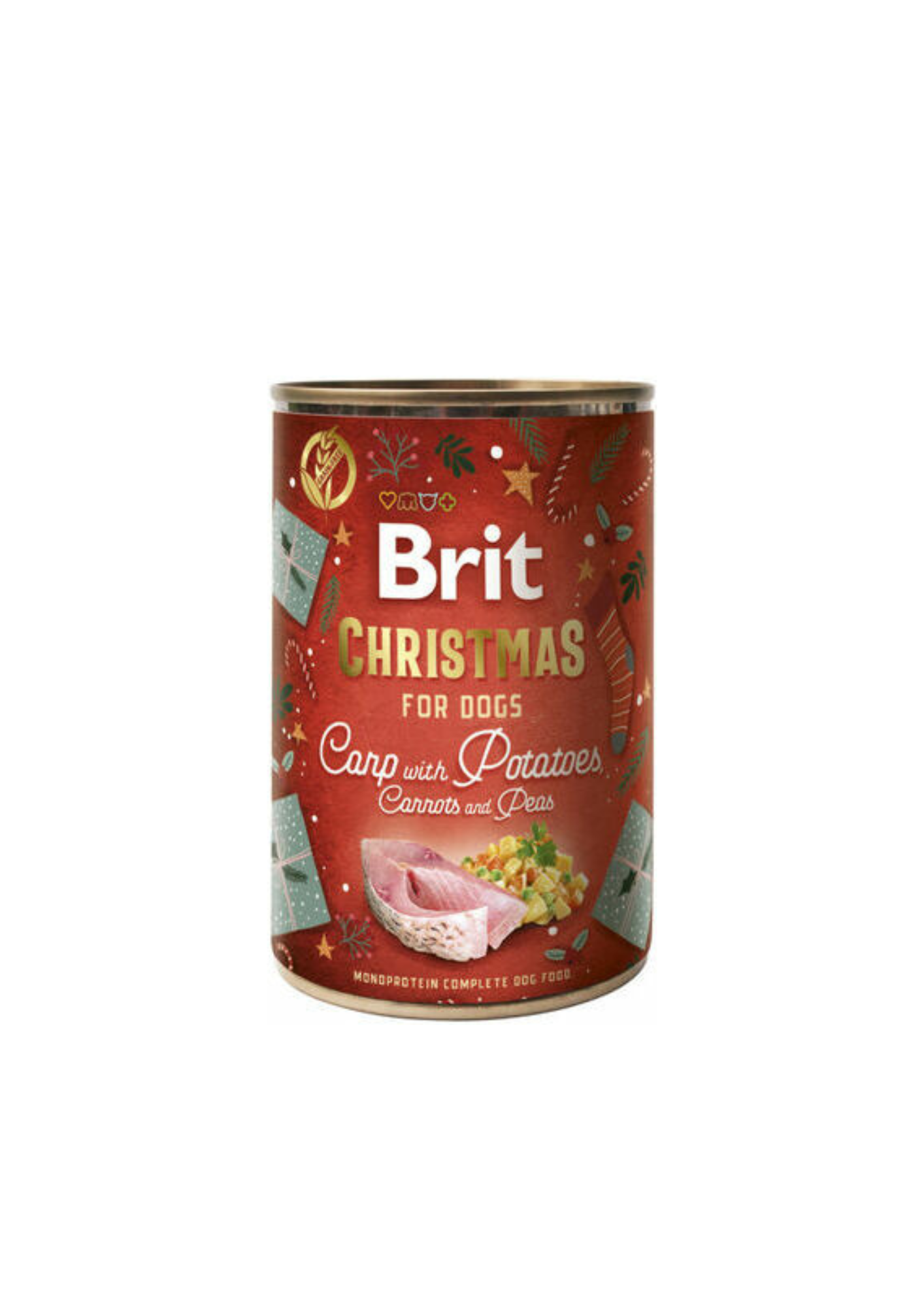 Brit Care Mono Protein Christmas Wet Dog Food With Carp, 400 g