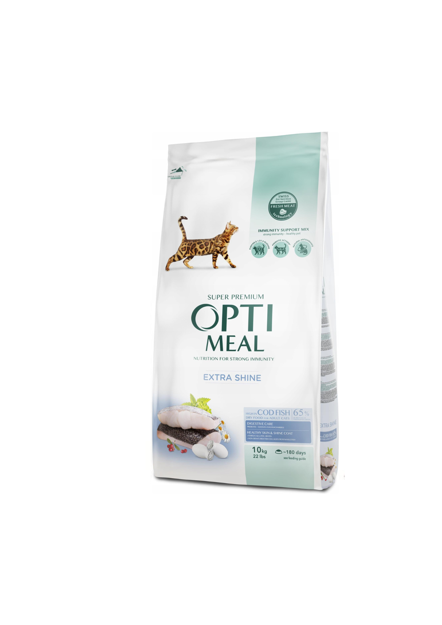 Optimeal Dry Food For Adult Cat With Cod Fish, 10kg