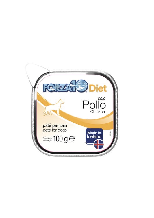 Forza10 Dog Solo Diet Chicken Pate Wet Dog Food, 100g