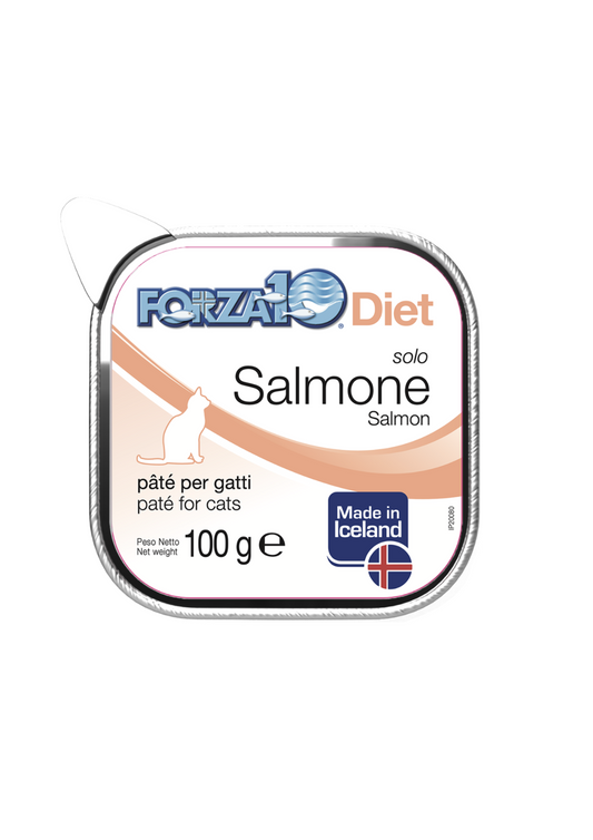 Forza10 Cat Solo Diet Pate Wet Cat Food With Salmon, 100g