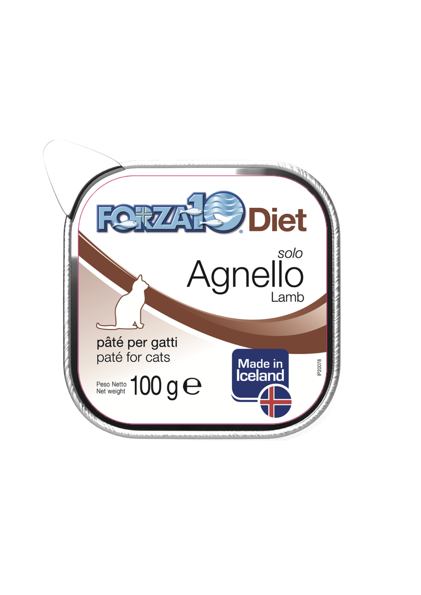 Forza10 Cat Solo Diet Pate Wet Cat Food with Lamb, 100g