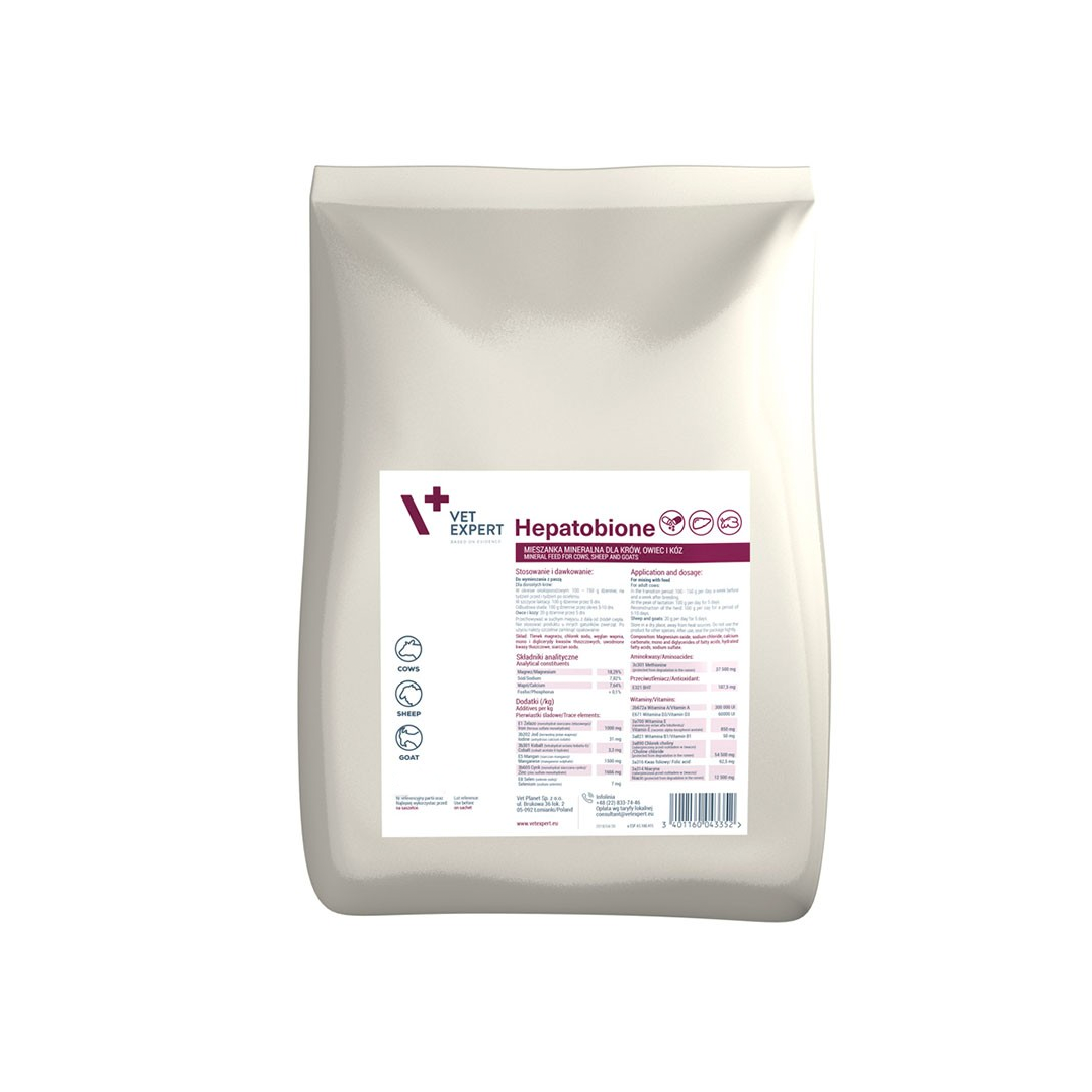 Vet Expert BOVINE Hepatobione – Mineralisches Ergänzungsfuttermittel für Rinder, Schafe und Ziegen, 1 kg