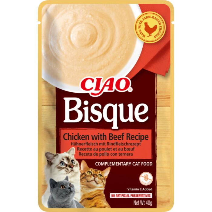 Churu Ciao Bisque Cat Chicken/Beef 40G N12