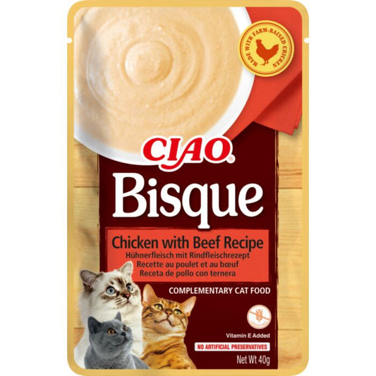 Churu Ciao Bisque Cat Chicken/Beef 40G N12