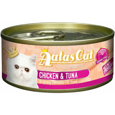 Aatas Cat Creamy Chicken&Tuna 80g - konservi kaķiem