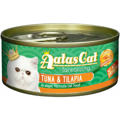 Aatas Cat Tantalizing Tuna&Tilapia 80g - konservi kaķiem