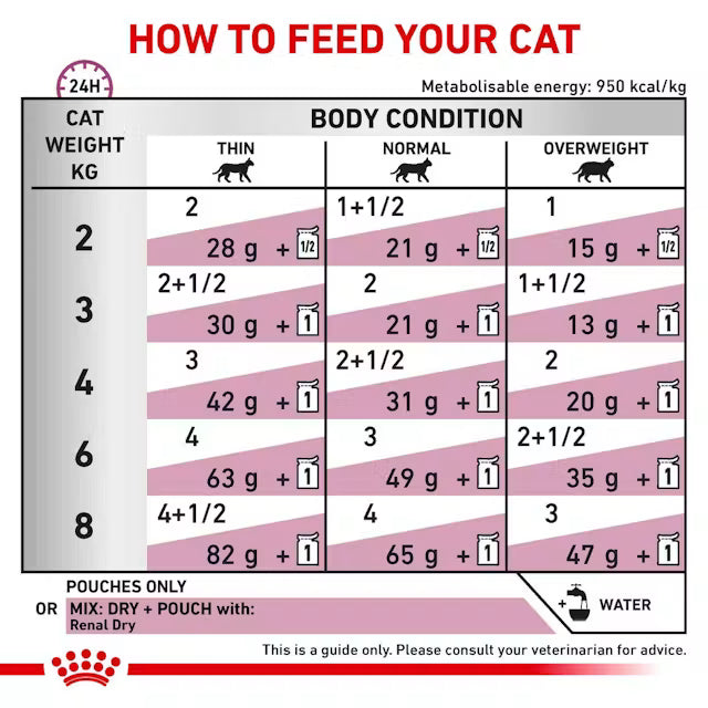 ROYAL CANIN® Veterinary Renal With Fish Thin Slices In Gravy Cat Wet Food, 85 g