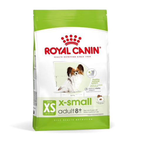 ROYAL CANIN® X-Small Adult 8+ Sausā barība ļoti maza izmēra pieaugušiem suņiem senioriem, 1,5kg