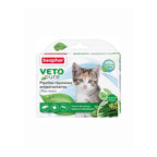 Beaphar Veto Pure Bio Spot On para gatitos, 3 pipetas - Protección natural contra pulgas, garrapatas y parásitos