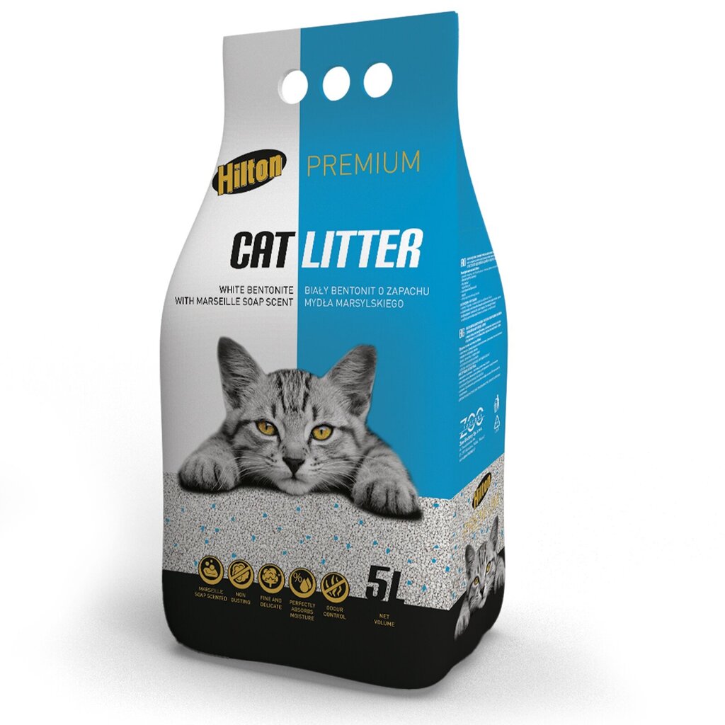 Litière premium pour chat Hilton Marseille Soap, 5L