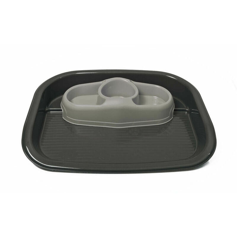 Pet Bowl TRIS with Tray, dimensions 52x41x9 cm (height) - 1.00 liters