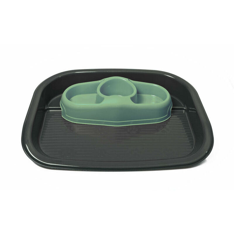 Pet Bowl TRIS with Tray, dimensions 52x41x9 cm (height) - 1.00 liters