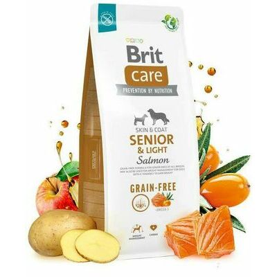 Brit Care GF Senior&Light Salmon Dry Dog Food 3 kg