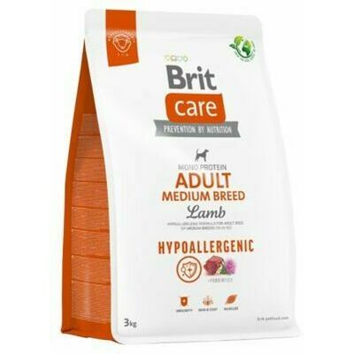 Brit Care HP Adult Medium Breed Lamb & Rice 3kg barība suņiem