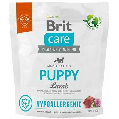 Brit Care HP Valp Lamm & Ris Torrfoder för Hund 1 kg