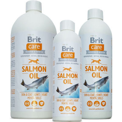 BRIT CARE Salmon Oil 1000 ml is a supplement for dogs