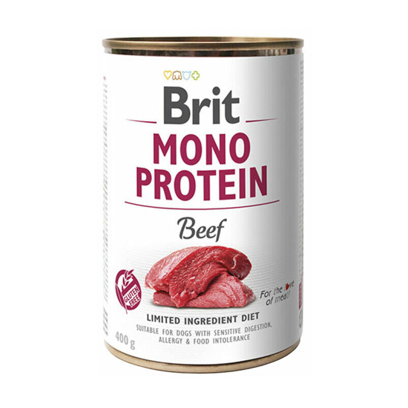 Brit Mono Protein Wet Dog Food With Beef 400g