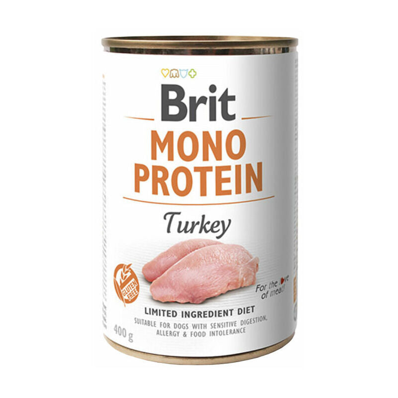 Brit Mono Protein Wet Dog Food With Turkey 400g