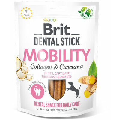 Brit Dental Stick Mobility Curcuma&Collagen 7pcs