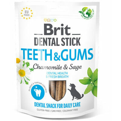 Brit Dental Stick Dientes y Encías Manzanilla y Salvia 7 piezas
