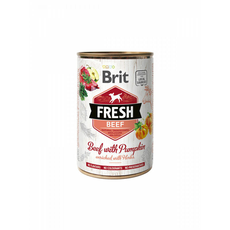 Brit Wet Dog Food With Fresh Beef & Pumpkin, 400g