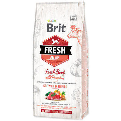 Brit Fresh Beef with Pumpkin Puppy Large 2,5 kg barība kucēniem