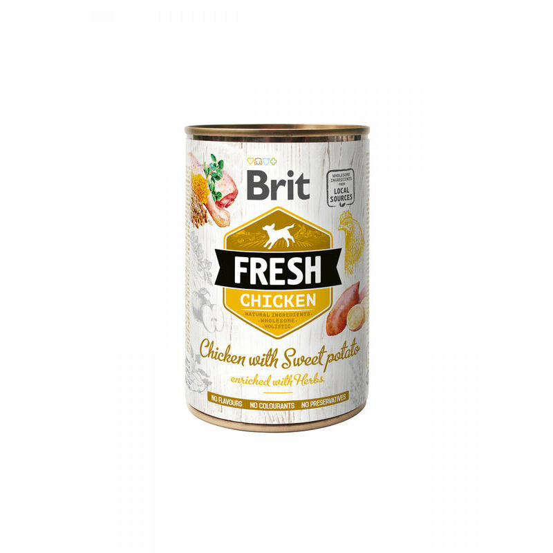 Brit Fresh Wet Dog Food With Chicken & Sweet Potato, 400g
