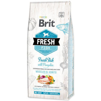 Brit Fresh Fish with Pumpkin Adult Large 2,5 kg barība suņiem