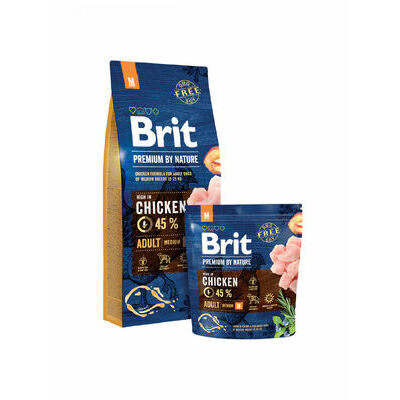 BRIT PREMIUM By Nature Adult M 3 kg barība suņiem