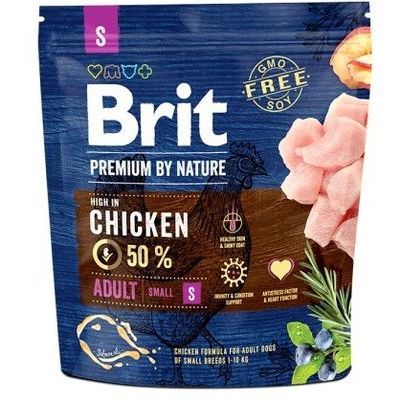 BRIT PREMIUM By Nature Adult S Dry Dog Food 1 kg