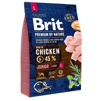 BRIT PREMIUM By Nature Junior L Dry Dog Food 3 kg