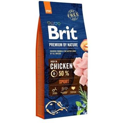 BRIT PREMIUM By Nature Sport Dry Dog Food 15 kg
