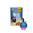 Brit Premium Cat Filetes Delicados en Salsa con Atún, Comida Húmeda para Gatos, 85g