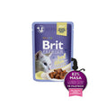 Ielādējiet attēlu galerijas skatītājā, Brit Premium Cat Delicate Fillets in Jelly with Beef, Mitrā barība kaķiem ar liellopu, 85g
