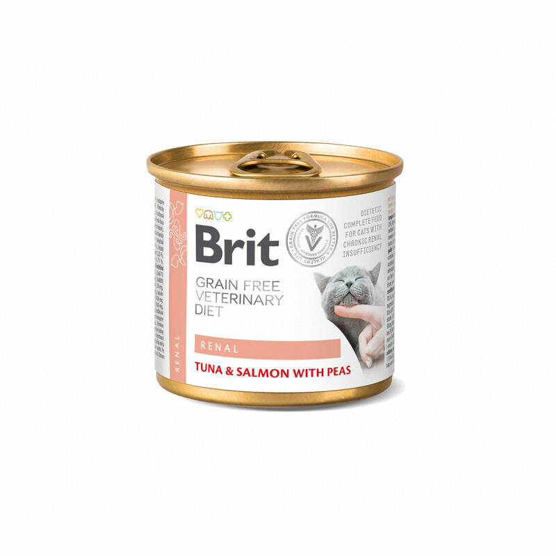 Brit GF Veterinary Diets Cat Renal Nassfutter für Katzen mit Thunfisch, 200 g