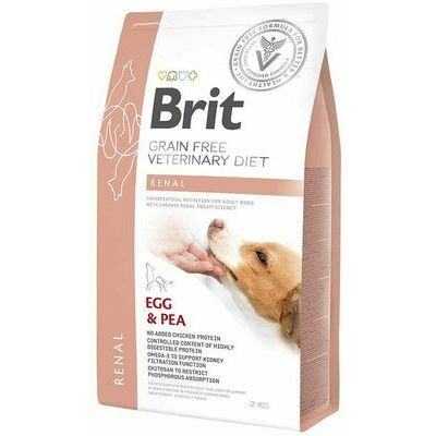 Brit Veterinary Diets Grain Free Dog Renal Sausā Barība Suņiem, 2kg