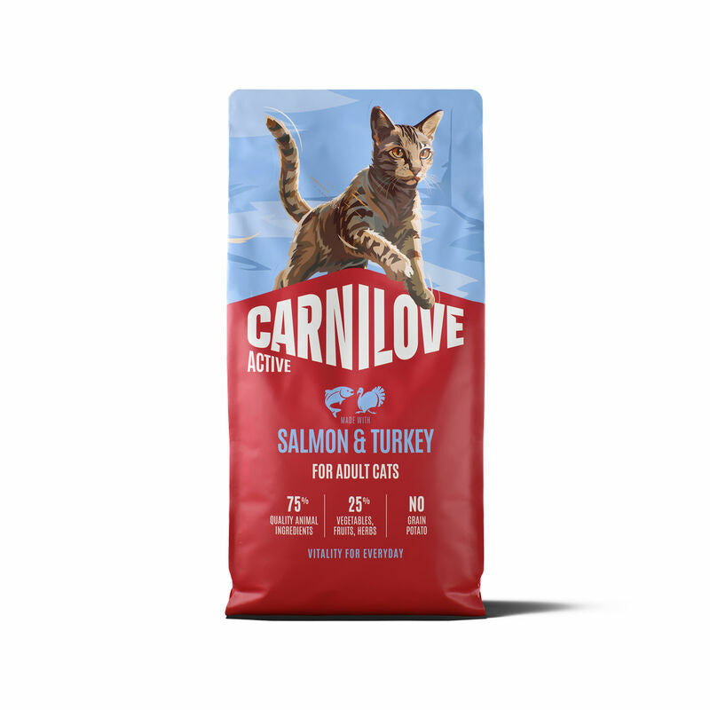 CARNILOVE Active Adult Salmon & Turkey Dry Cat Food, 6 kg